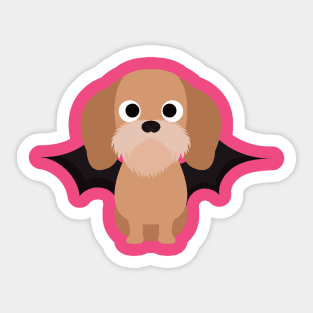 Basset Fauve de Bretagne Halloween Fancy Dress Costume Sticker